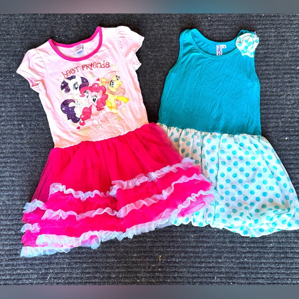Girls' Pink (My Little Pony) and Teal Dresses Bundle